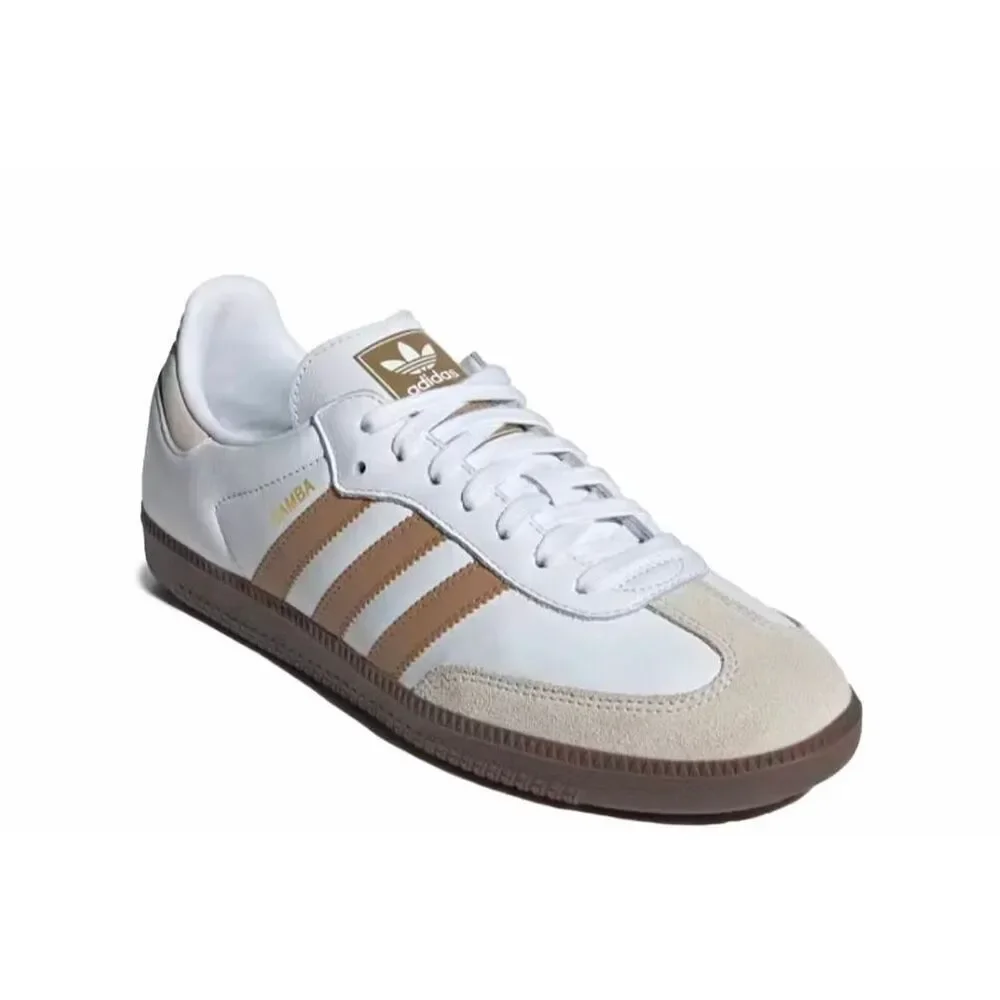 BNWT Adidas samba classic white‎ and gold